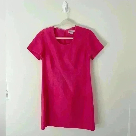 Barbie Pink Linen dress, Stephanie Andrews Barbiecore - Picture 1 of 5